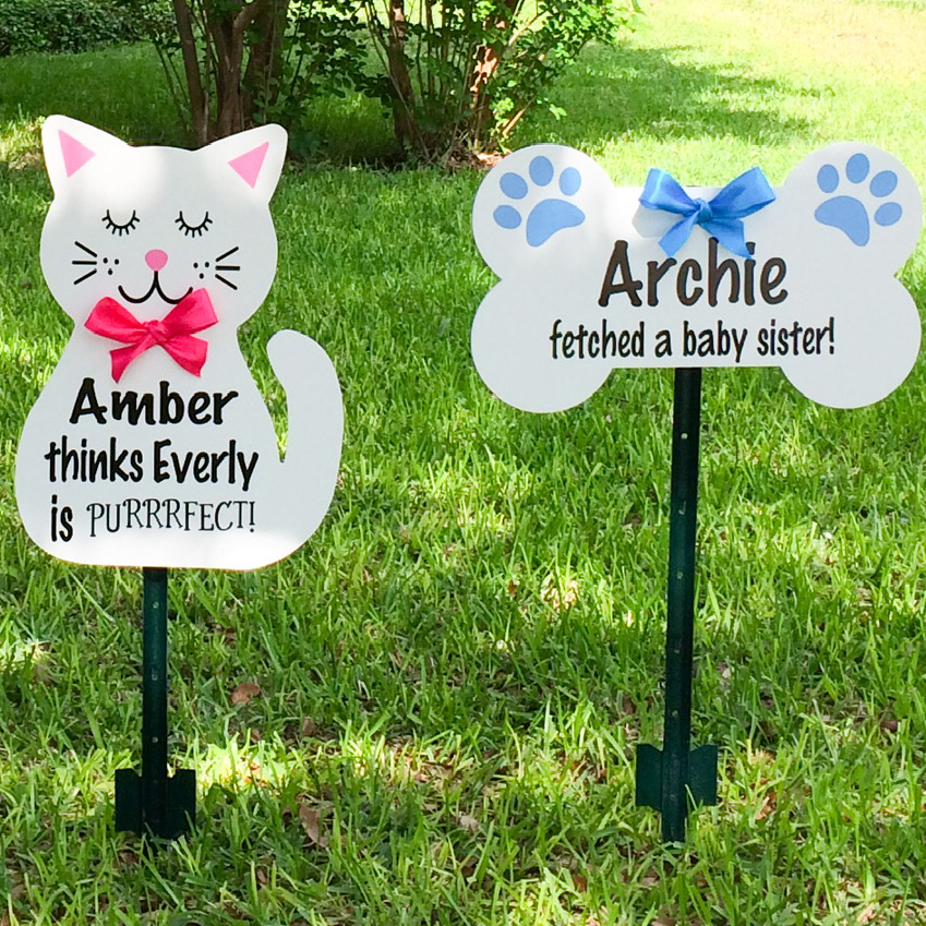 Pet Signs - Dogwood Storks - Stork Sign Rental, Knoxville, TN and surrounding areas