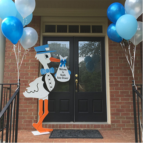 Baby Shower Stork - Dogwood Storks - Stork Sign Rental, Knoxville, TN and surrounding areas